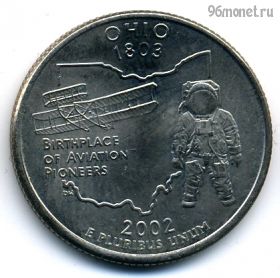 США 25 центов 2002 D Огайо