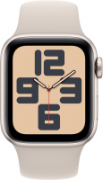 Apple Watch SE 2023 44mm GPS (корпус - сияющая звезда, ремешок Sport Band сияющая звезда, размер M/L)