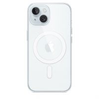 Чехол-накладка Apple MagSafe для iPhone 15, поликарбонат, прозрачный