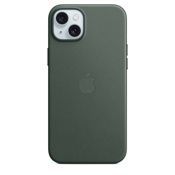 Чехол-накладка Apple MagSafe для iPhone 15 Plus, микротвил, вечно зеленый