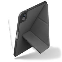 Чехол-книжка Uniq Transforma Anti-microbial для iPad mini (6_го поколения) (2021), полиуретан, черный