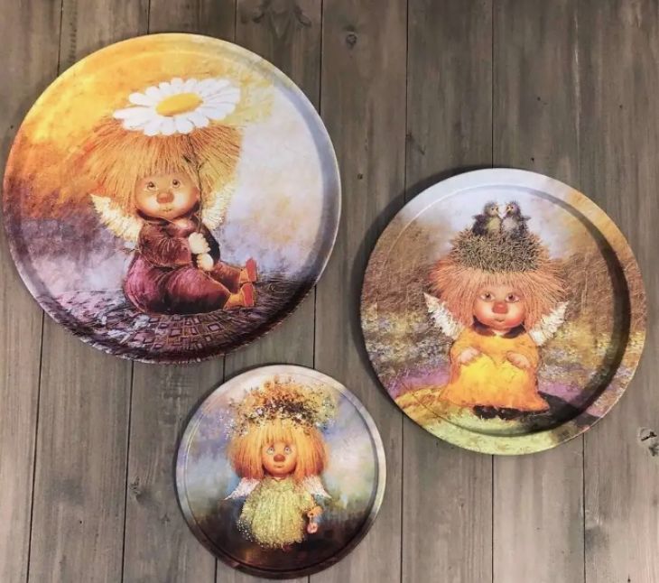 Набор тарелок декоративных "Ангел семейного счастья" TS006