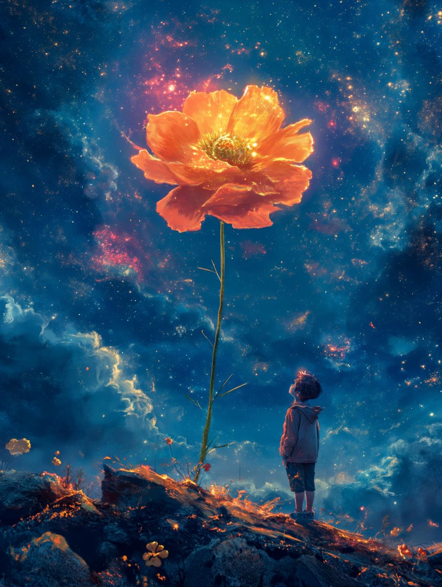 Постер Ф015 "Цветок желаний"
