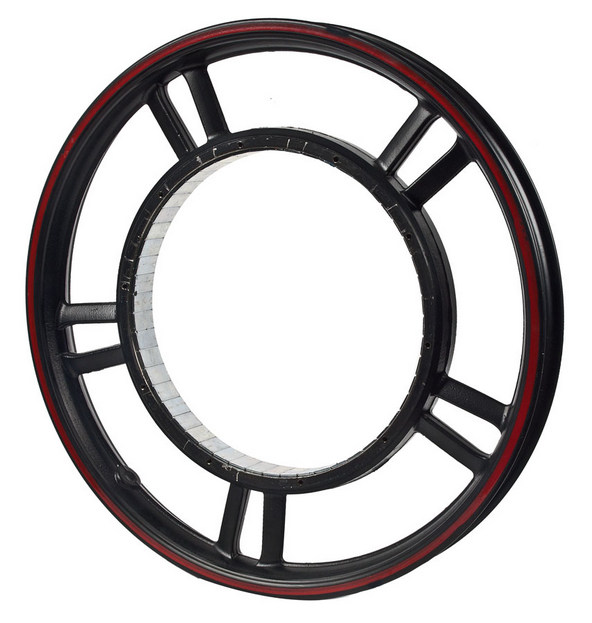 Задний диск (ротор) радиус 18 для электровелосипедов (колхозник) черный
