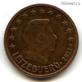 Люксембург 2 евроцента 2012