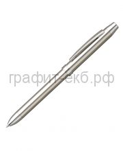 Ручка шариковая Penac ELE-SS синяя+красная+грифель+ластик silver/slive TF1601SS-GC10
