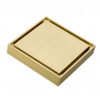 Трап для душа 10x10cm Feramolli GL065, золото схема 1