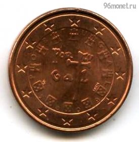 Португалия 1 евроцент 2009