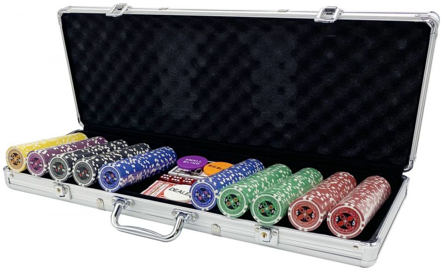 Набор для покера в кейсе (500 фишек)