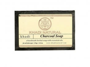 Мыло Древесный Уголь Кхади (Charcoal soap Khadi) 125г