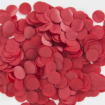Красное бумажное мелкое конфетти