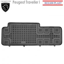 Коврики Peugeot Traveller I от 2016 -  3-й ряд в салон резиновые Rezaw Plast (Польша) - 1 шт.