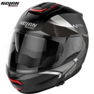 Шлем Nolan N100-6 Paloma N-Com, Черно-серо-серебристый