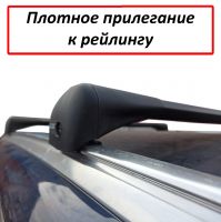 Багажник на крышу BMW X3 (G01) 2018-..., Lux Bridge, крыловидные дуги (черный цвет)