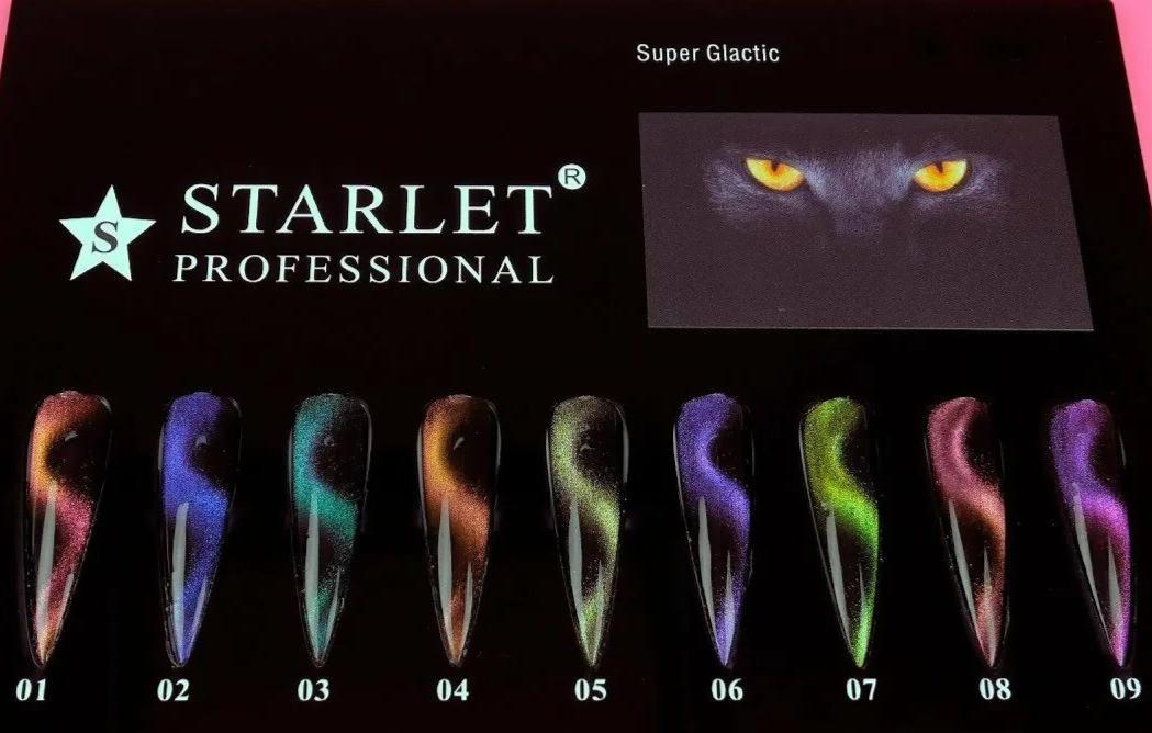 Гель-лак  STARLET Professional Super Galactic кошачий глаз  7 ml