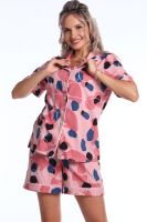 Пижама с шортами Уют 039 [розовый/синий]