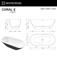Ванна WHITECROSS Coral X 170x77 0203.170077 схема 26