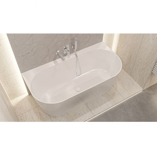 Пристенная ванна WHITECROSS Pearl B 155x78 0215.155078 из камня схема 19