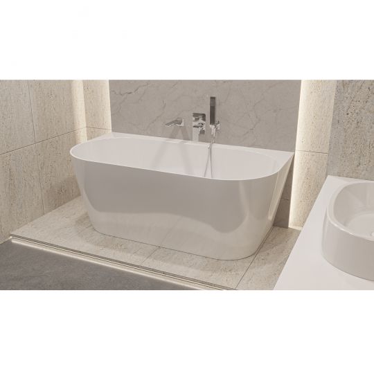 Пристенная ванна WHITECROSS Pearl B 155x78 0215.155078 из камня схема 6