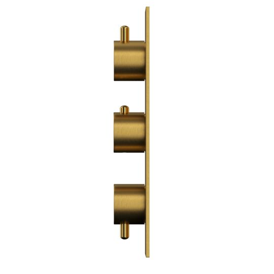 Смеситель термостатический для душа скрытого монтажа WHITECROSS Y Y1238GLB золото схема 2