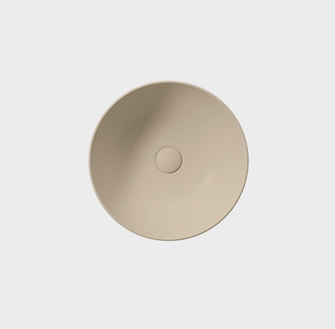 Раковина-чаша накладная круглая GSI PURA 885108 420 мм х 420 мм, цвет Cretta Matte ФОТО