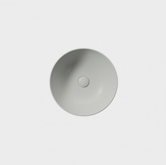 Раковина-чаша накладная круглая GSI PURA 885117 420 мм х 420 мм, цвет Cenere Matte схема 2