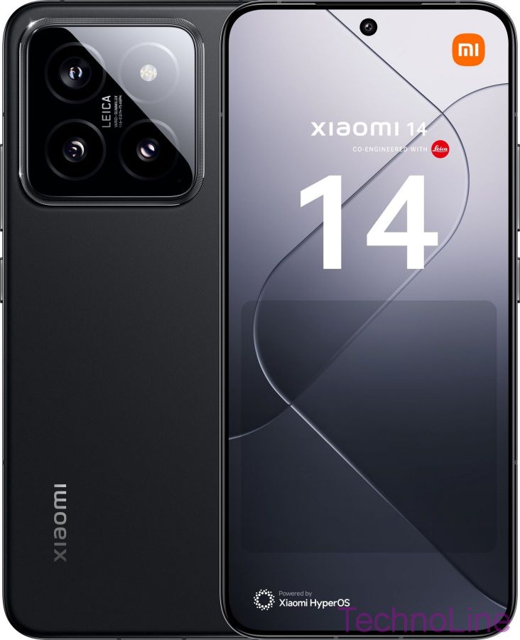 Смартфон Xiaomi 14 12/512 ГБ Dual nano SIM, черный EU (Европейская вилка)