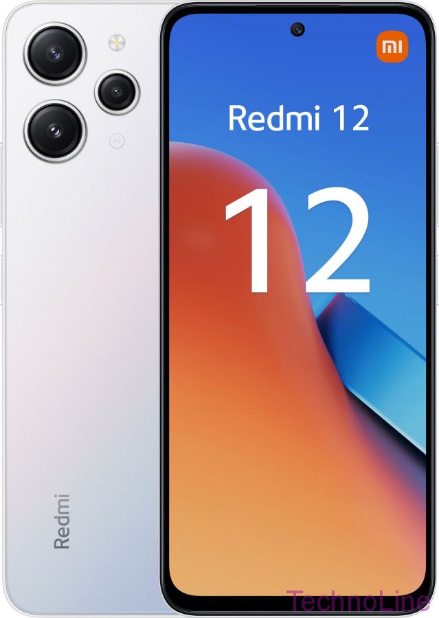 Смартфон Xiaomi Redmi 12 8/256Gb Серебристый RU
