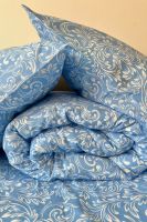 Бязь [голубой] Завиток постельное белье