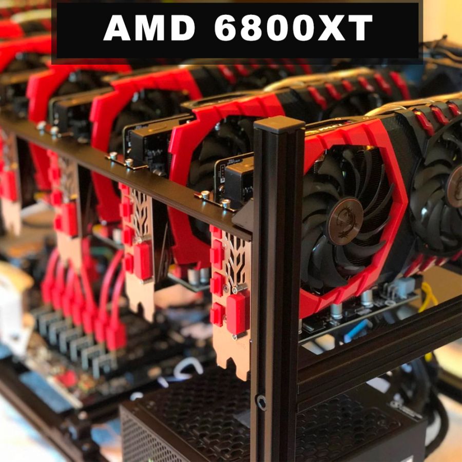 Майнинг Ферма AMD Radeon 6800XT 16Gb 4-6-8-12 видеокарт