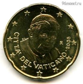 Ватикан 20 евроцентов 2008