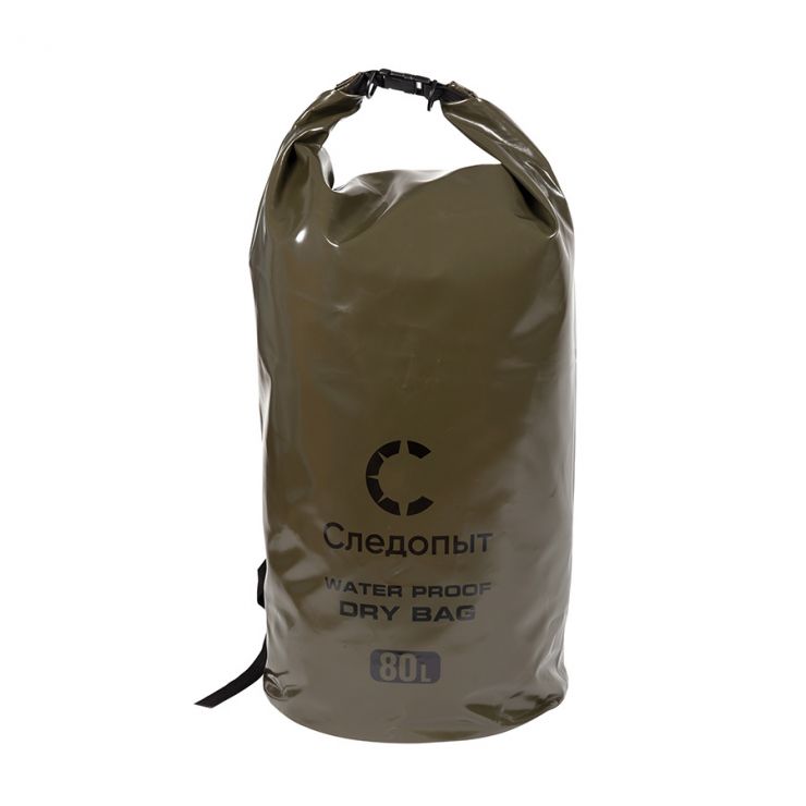 Гермомешок с лямками СЛЕДОПЫТ Dry Bag 60/80/100 литров (хаки)