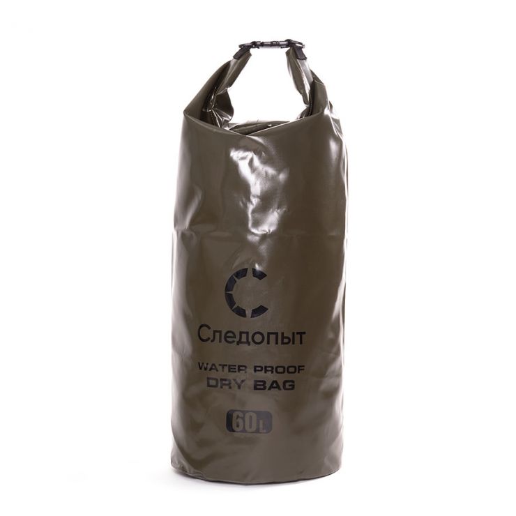 Гермомешок СЛЕДОПЫТ Dry Bag 60 л без лямок (цвет хаки) PF-DBS-60Н