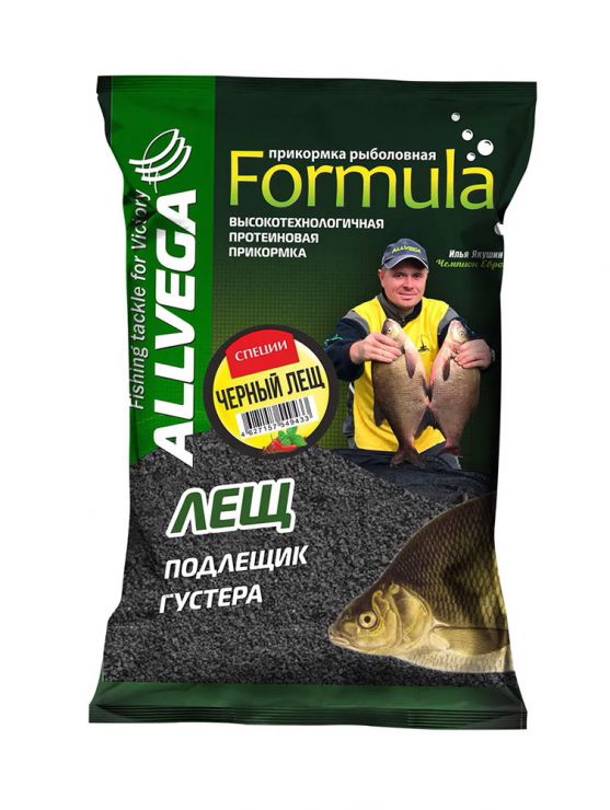 Прикормка ALLVEGA "Formula Black Bream Spice" 0,9кг (ЧЕРНЫЙ ЛЕЩ СПЕЦИИ)