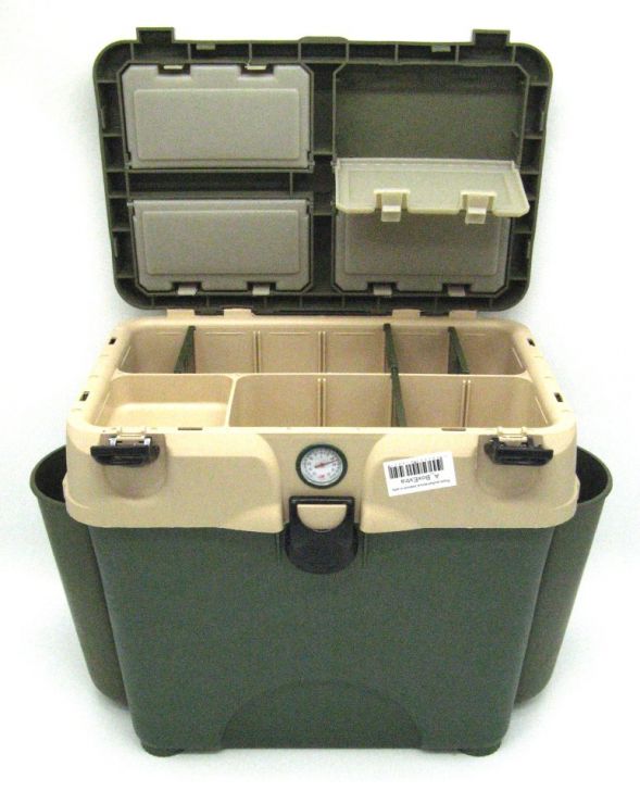 Ящик  зимний  Aelita A-BoxExtra (зелено-бежевый) с 2-мя карманами