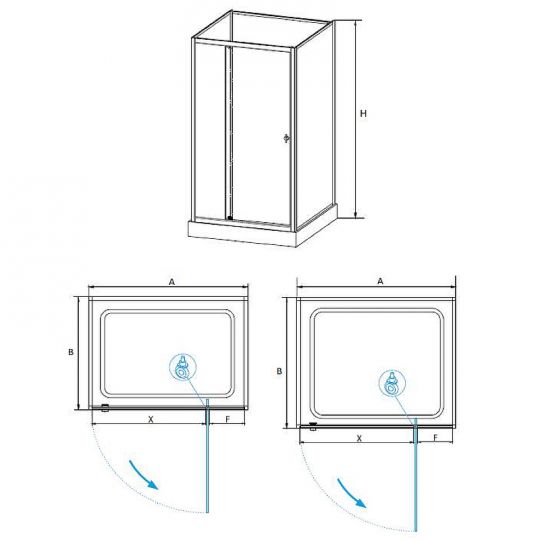 Душевая кабина RGW Andaman AN-207 90х90 411320799-95 без гидромассажа схема 4