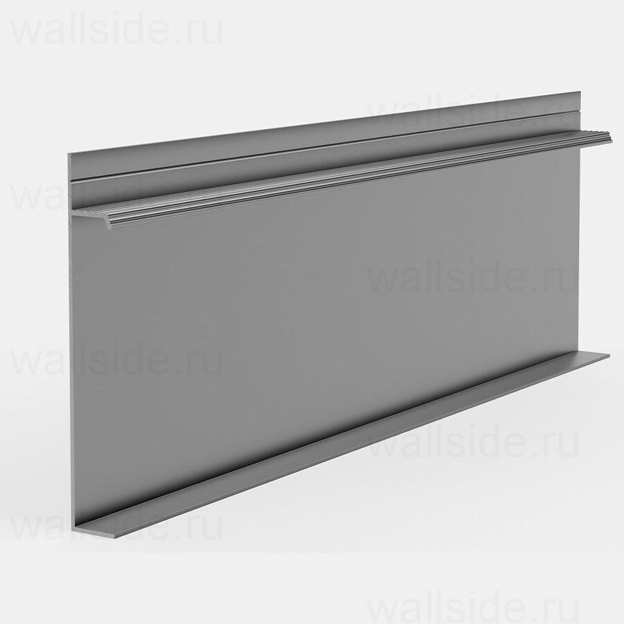 Купить скрытый плинтус Pro Design 235 Universal не анодированный -  WallSide.ru