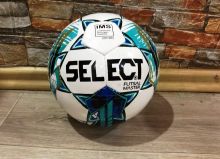 Футбольный мяч Select Futsal master, 4 размер, белый, синий