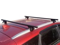 Багажник (поперечины) на интегрированные рейлинги Mitsubishi Outlander 3, Inter Integra, стальные прямоугольные дуги