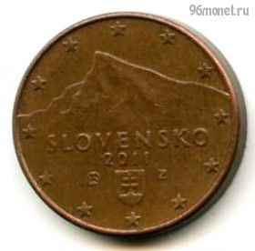 Словакия 1 евроцент 2011