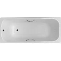 Чугунная ванна Luxus White 170х75 с отверстиями для ручек