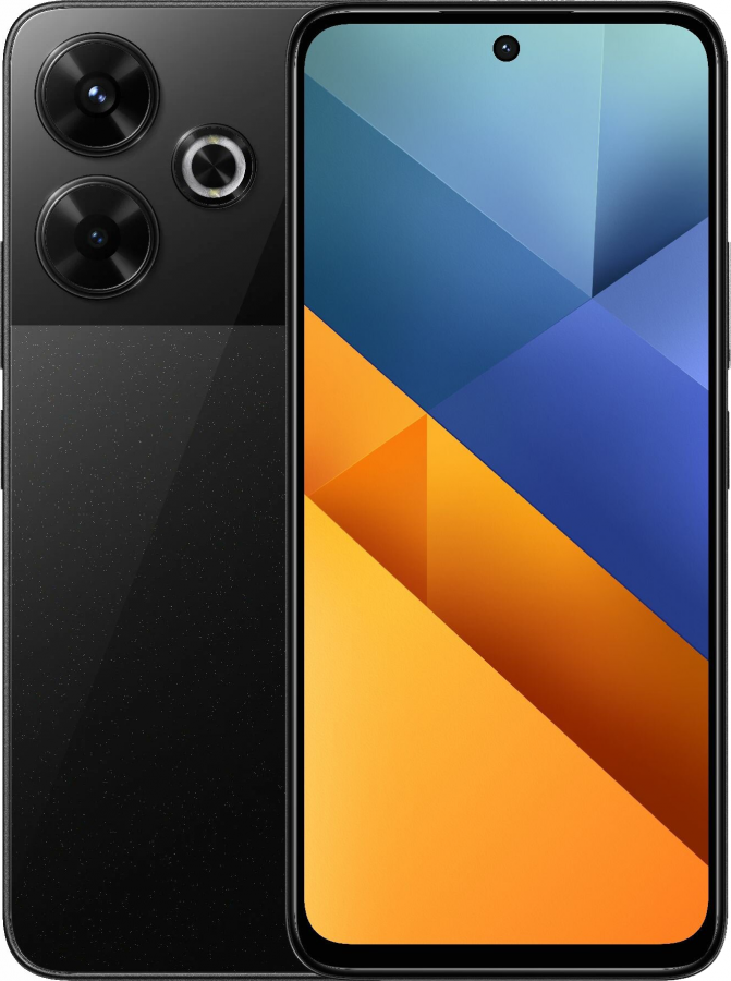 Смартфон Xiaomi Poco M6 4G 8/256 ГБ, Dual nano SIM, черный EU