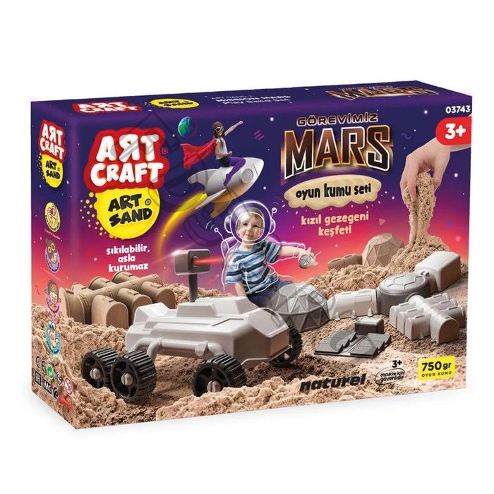 Набор кинетический песок Art Sand «Миссия на Марс», 750 г