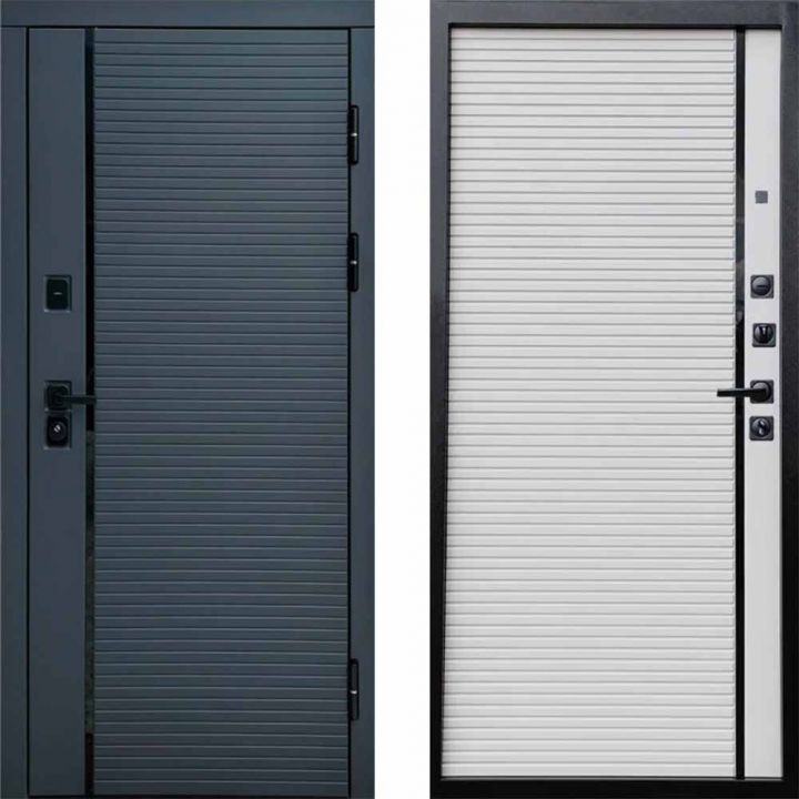 Входная дверь Termo-door Графит line Porte white