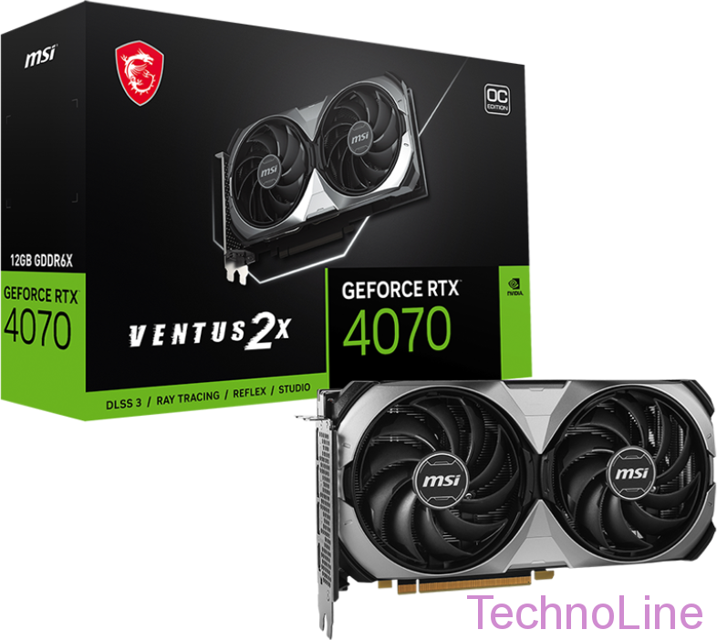 Видеокарта GeForce RTX 4070 12Gb MSI Ventus 2X E 12G OC