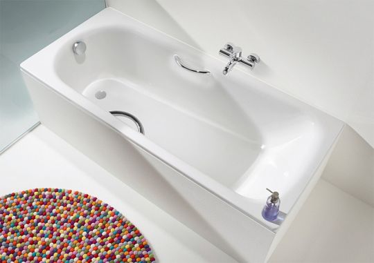 Стальная ванна Kaldewei Saniform Plus Star 336 170х75 133630003001 с покрытием Аnti-slip и Easy-clean с отверстиями под ручки схема 3