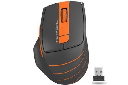 Мышь беспроводная A4Tech FStyler FG30S Grey/Orange