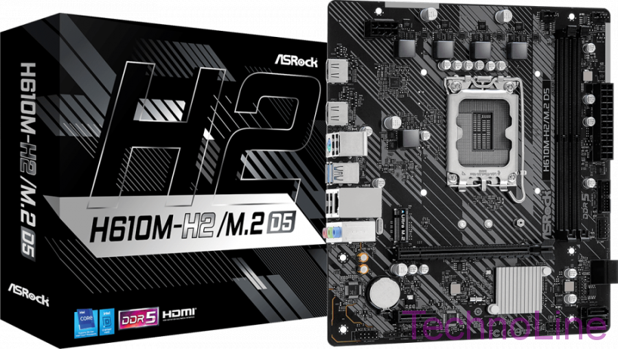 Материнская плата 1700 ASrock H610M-H2/M.2 D5