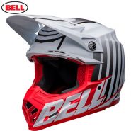Шлем Bell Moto-9S Flex Sprint, Бело-красный