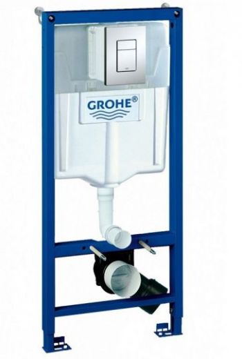 Grohe Rapid SL 38772001 инсталляция для унитаза подвесного с панелью смыва Skate Cosmopolitan